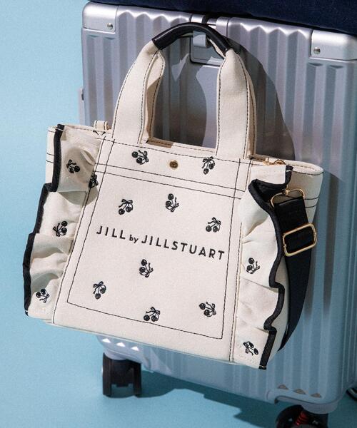 JILL by JILL STUART(ジルバイジルスチュアート)の「【再入荷】<Cherryシリーズ>フリルトートバッグ(トートバッグ・レディース・ブラック/レッド・FREE)」の19枚目の写真