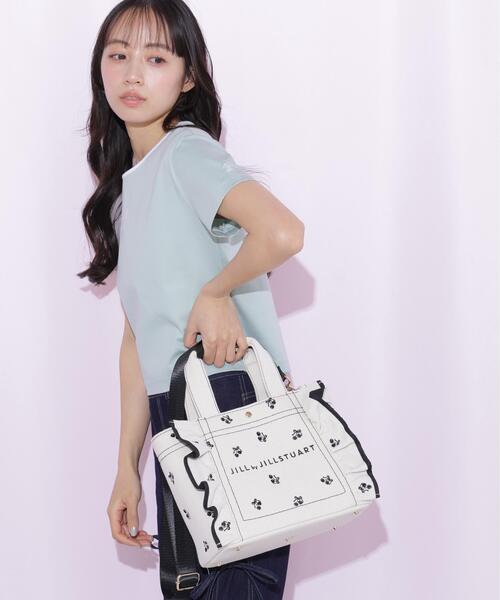 JILL by JILL STUART(ジルバイジルスチュアート)の「【再入荷】<Cherryシリーズ>フリルトートバッグ(トートバッグ・レディース・ブラック/レッド・FREE)」の21枚目の写真