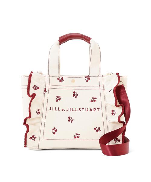 JILL by JILL STUART(ジルバイジルスチュアート)の「【再入荷】<Cherryシリーズ>フリルトートバッグ(トートバッグ・レディース・ブラック/レッド・FREE)」の17枚目の写真