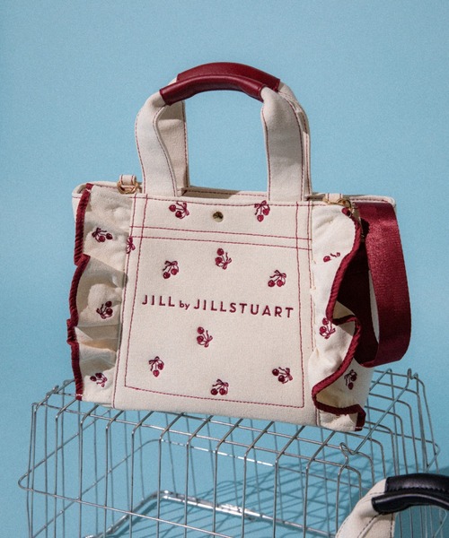 JILL by JILL STUART(ジルバイジルスチュアート)の「【再入荷】<Cherryシリーズ>フリルトートバッグ(トートバッグ・レディース・ブラック/レッド・FREE)」の16枚目の写真