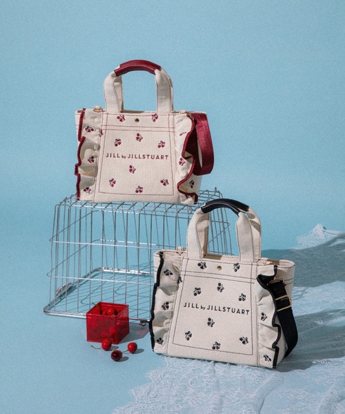 再入荷】＜Cherryシリーズ＞フリルトートバッグ（トートバッグ）｜JILL