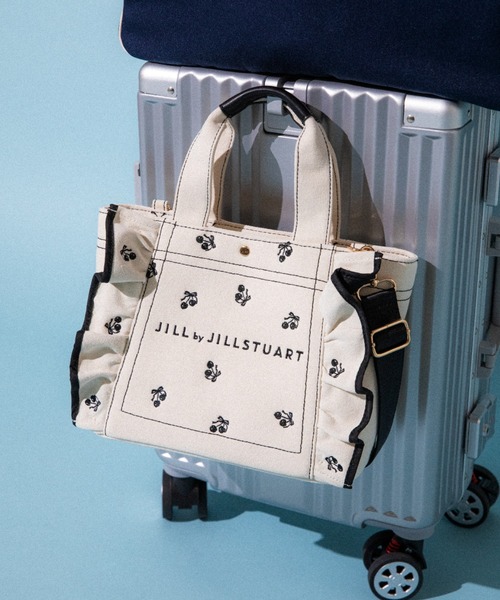 JILL by JILL STUART(ジルバイジルスチュアート)の「【再入荷】<Cherryシリーズ>フリルトートバッグ(トートバッグ・レディース・ブラック/レッド・FREE)」の4枚目の写真