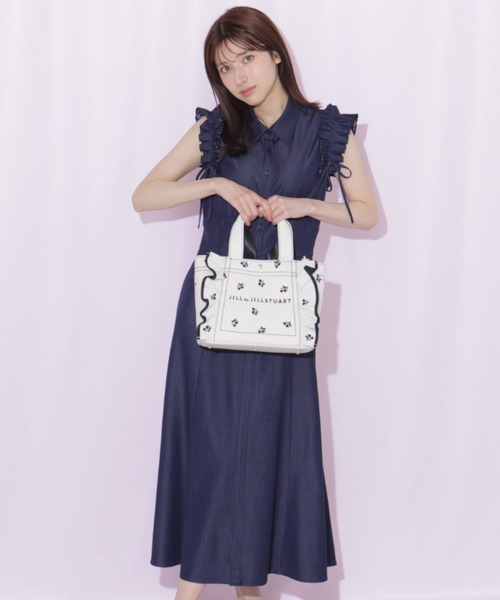 JILL by JILL STUART(ジルバイジルスチュアート)の「【再入荷】<Cherryシリーズ>フリルトートバッグ(トートバッグ・レディース・ブラック/レッド・FREE)」の12枚目の写真