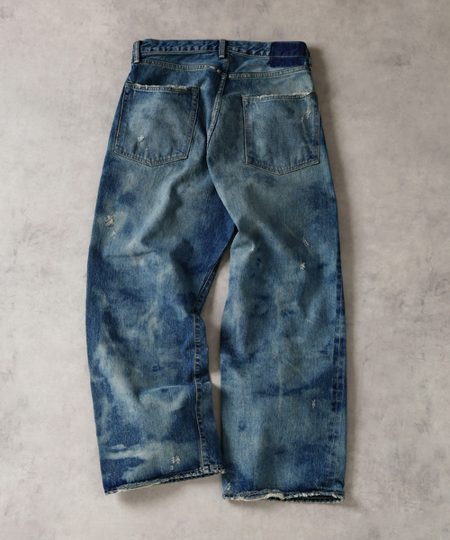 JOURNAL STANDARD J.S HOMESTEAD(ジャーナルスタンダードホームステッド)の「J.S.Homestead / エイジング デニム ワイド ネバダ(デニムパンツ・メンズ・コバルトブルー・MEDIUM/LARGE/SMALL)」の5枚目の写真
