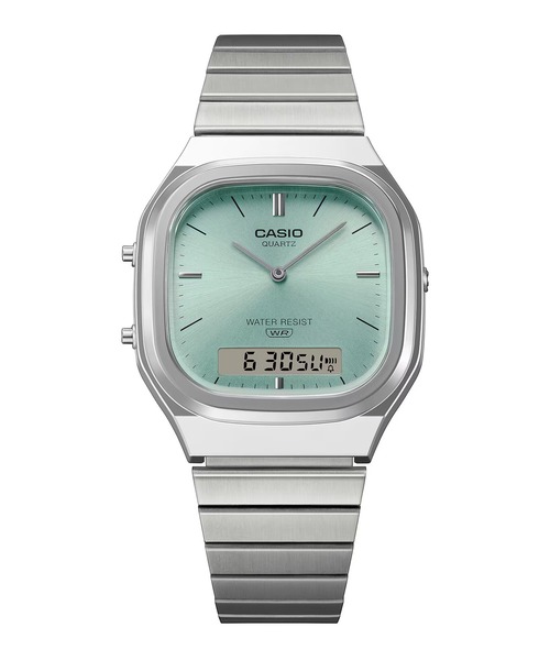 CASIO(カシオ)の「CASIO/カシオ 腕時計 CASIO CLASSIC AQ-240E-2AJF(アナログ腕時計・メンズ・シルバー×ブルー・FREE)」の3枚目の写真