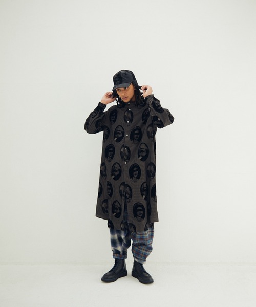 STOF（ストフ）の「STOF/ストフ/Anarchy/Flocky Dress Shirts（シャツ/ブラウス・メンズ・ブラック/ピンク・M/S）」の3枚目の写真