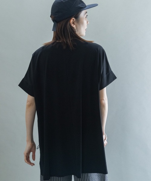 lodie(ロディ)の「シルバーPt オーバーシルエットT(Tシャツ/カットソー・レディース・ブラック/ブルー/オフホワイト/モカ・FREE)」の6枚目の写真