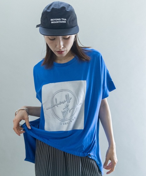 lodie(ロディ)の「シルバーPt オーバーシルエットT(Tシャツ/カットソー・レディース・ブラック/ブルー/オフホワイト/モカ・FREE)」の9枚目の写真