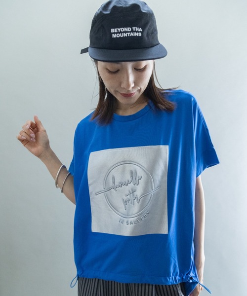 lodie(ロディ)の「シルバーPt オーバーシルエットT(Tシャツ/カットソー・レディース・ブラック/ブルー/オフホワイト/モカ・FREE)」の7枚目の写真