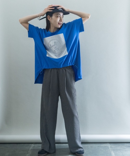 lodie(ロディ)の「シルバーPt オーバーシルエットT(Tシャツ/カットソー・レディース・ブラック/ブルー/オフホワイト/モカ・FREE)」の14枚目の写真