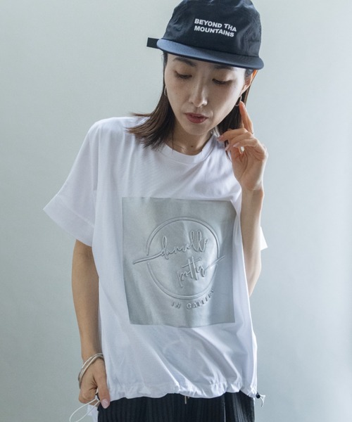lodie(ロディ)の「シルバーPt オーバーシルエットT(Tシャツ/カットソー・レディース・ブラック/ブルー/オフホワイト/モカ・FREE)」の19枚目の写真