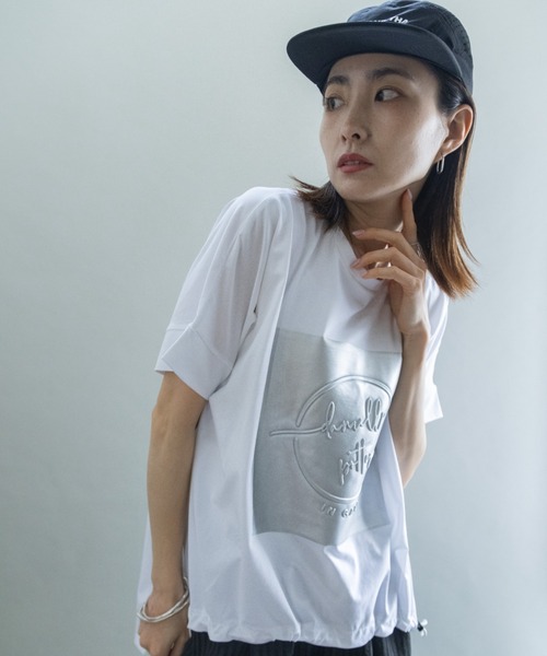 lodie(ロディ)の「シルバーPt オーバーシルエットT(Tシャツ/カットソー・レディース・ブラック/ブルー/オフホワイト/モカ・FREE)」の22枚目の写真
