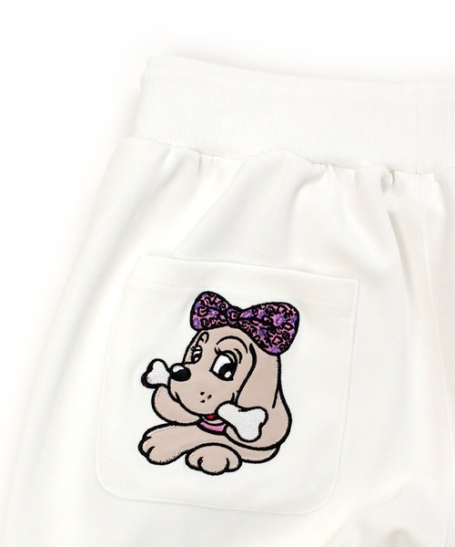 GALFY(ガルフィー)の「【GALFY/ガルフィー】ピカピカギャルちゃんバタフライスウェバン(スウェットパンツ・レディース・ホワイト/ブラック/ライトピンク・FREE)」の14枚目の写真