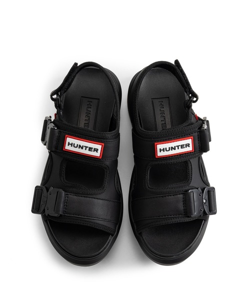 ELLEgirl(エルガール)の「HUNTER U CITY REBEL NEO&LEATHER(サンダル・レディース・グレー/ブラック・24.0cm/23.0cm)」の3枚目の写真