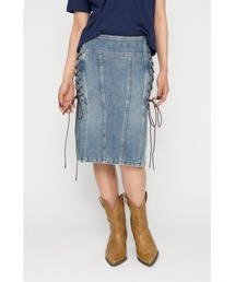 SIDE LACE UP MIDI スカート
