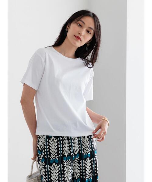 Te chichi（テチチ）の「【調温】ミニマルネックTシャツ（Tシャツ/カットソー・レディース・ブラック/オフホワイト/グレー/ピンク・F）」の15枚目の写真