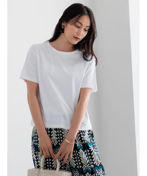 Te chichi（テチチ）の「【調温】ミニマルネックTシャツ（Tシャツ/カットソー・レディース・ブラック/オフホワイト/グレー/ピンク・F）」の16枚目の写真