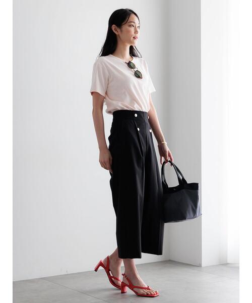 Te chichi（テチチ）の「【調温】ミニマルネックTシャツ（Tシャツ/カットソー・レディース・ブラック/オフホワイト/グレー/ピンク・F）」の19枚目の写真