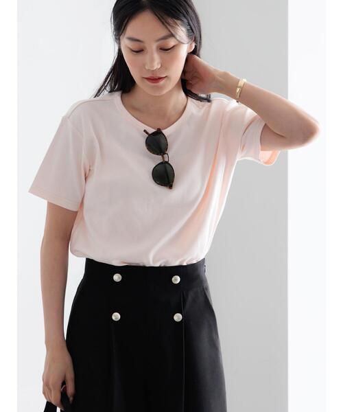 Te chichi（テチチ）の「【調温】ミニマルネックTシャツ（Tシャツ/カットソー・レディース・ブラック/オフホワイト/グレー/ピンク・F）」の20枚目の写真