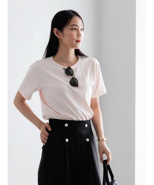 Te chichi（テチチ）の「【調温】ミニマルネックTシャツ（Tシャツ/カットソー・レディース・ブラック/オフホワイト/グレー/ピンク・F）」の22枚目の写真