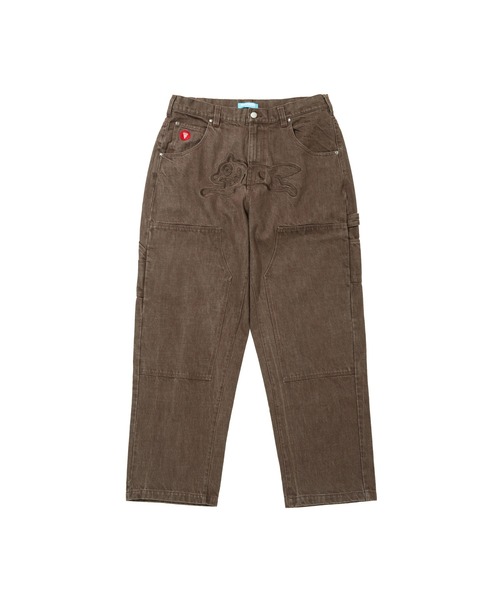 ICECREAM(アイスクリーム)の「BUGGY DENIM PANTS(デニムパンツ・メンズ・ブラウン/ブルー/ライトブルー・LARGE/X-LARGE)」の2枚目の写真