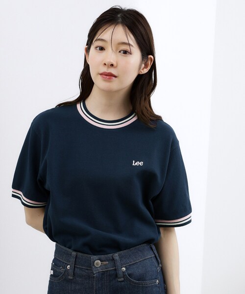 grove（グローブ）の「【Lee】SEEDSTICH TEE（Tシャツ/カットソー・レディース・オフホワイト/ネイビー・02/01）」の4枚目の写真