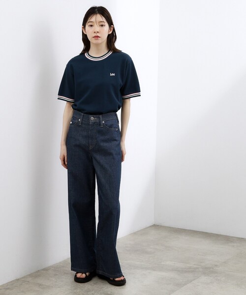 grove（グローブ）の「【Lee】SEEDSTICH TEE（Tシャツ/カットソー・レディース・オフホワイト/ネイビー・02/01）」の6枚目の写真