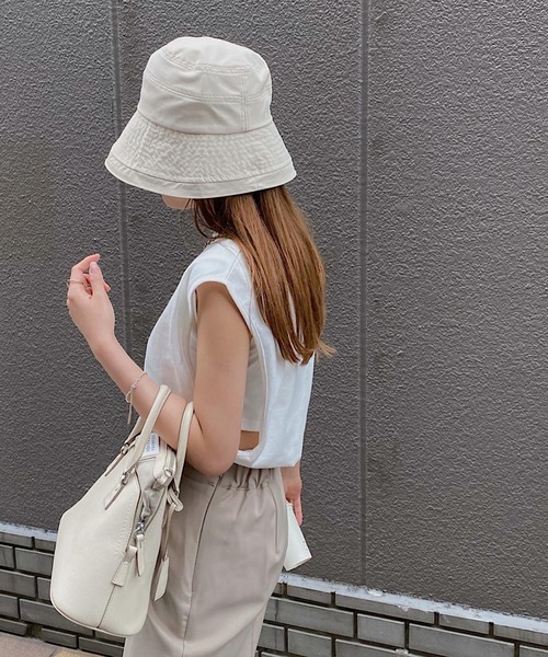 nananamoe(ナナナモエ)の「new inside bratop layered tank / インサイドブラトップレイヤードタンク(Tシャツ/カットソー・レディース・ホワイト/ピンク/サンドベージュ/杢グレー/ブルー/ブラック・FREE)」の17枚目の写真