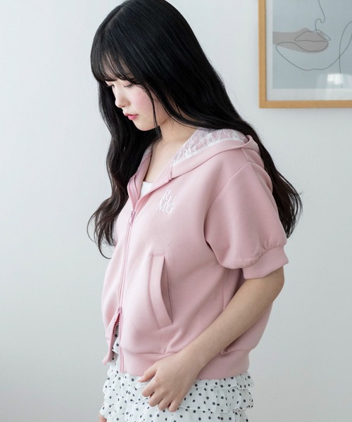 WEGO（ウィゴー）の「WEGO/ダンボールレースパーカー（パーカー・レディース・杢グレー/アイボリー/ピンク・FREE）」の18枚目の写真