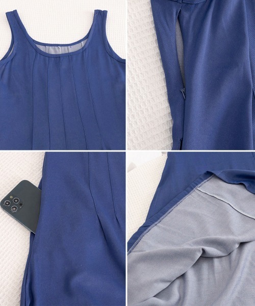 Miniministore(ミニミニストア)の「デニム風 ロングワンピース ノースリーブ(ワンピース・レディース・インディゴブルー・M/XL/L)」の22枚目の写真