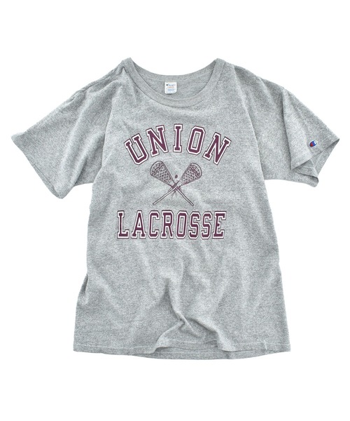 Champion(チャンピオン)の「【USED】80’s Champion “UNION LACROSSE” カレッジTシャツ USA製(Tシャツ/カットソー・メンズ・グレー・LARGE)」の1枚目の写真
