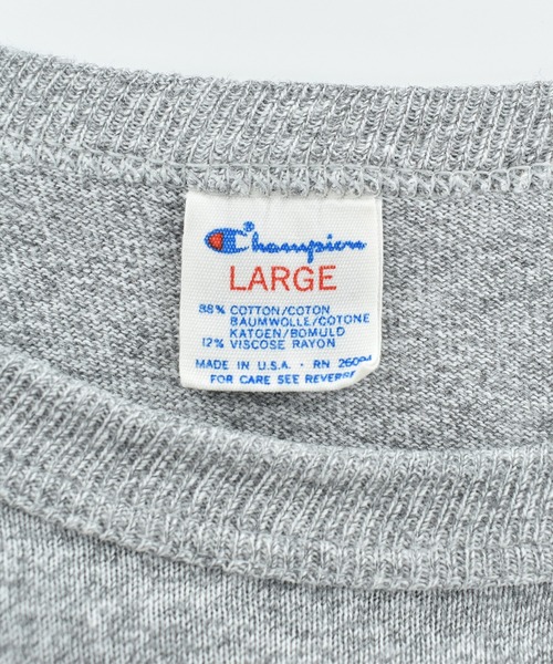 Champion(チャンピオン)の「【USED】80’s Champion “UNION LACROSSE” カレッジTシャツ USA製(Tシャツ/カットソー・メンズ・グレー・LARGE)」の3枚目の写真