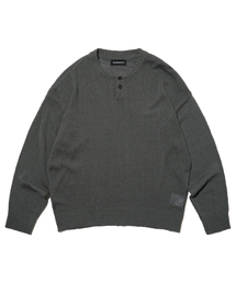 OTHERFITS（アザーフィッツ）の「シティボーイ サマー ヘンリーネック ニット (チャコール)（ニット/セーター）」