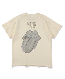 WIND AND SEA（ウィンダンシー）の「The Rolling Stones x WDS Studs＆Rhine Stones S/S Tee（Tシャツ/カットソー）」