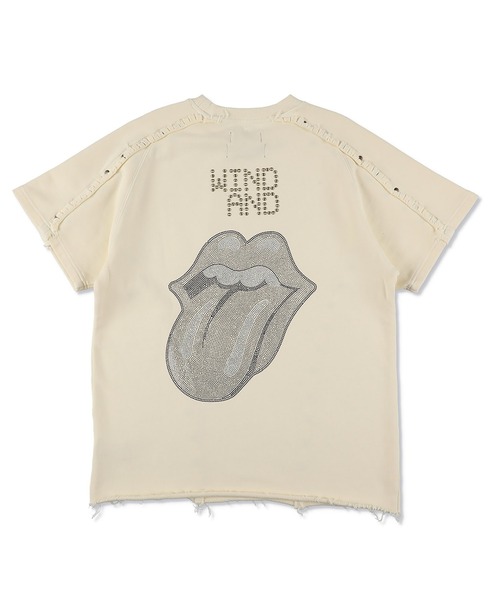 WIND AND SEA(ウィンダンシー)の「The Rolling Stones x WDS Studs&Rhine Stones S/S Tee(Tシャツ/カットソー・メンズ・キナリ・LARGE)」の1枚目の写真