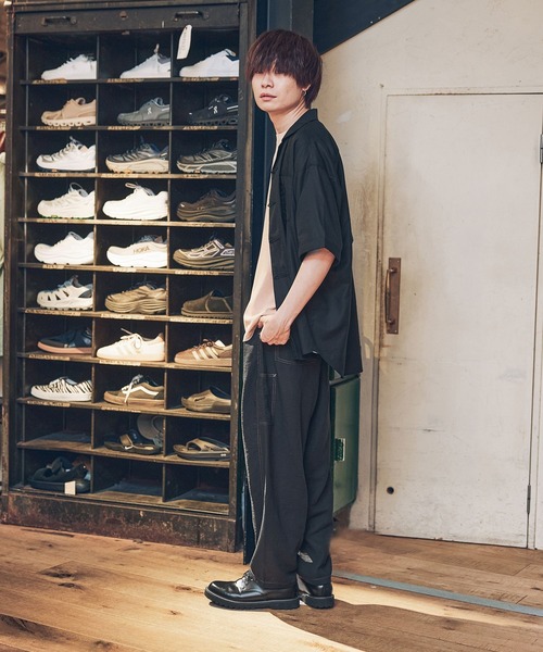 niko and...（ニコアンド）の「ステッチカーブパンツ（その他パンツ・メンズ・ブラック/ブラウン・LARGE/MEDIUM）」の6枚目の写真