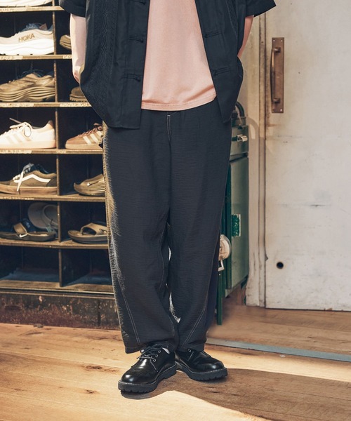niko and...（ニコアンド）の「ステッチカーブパンツ（その他パンツ・メンズ・ブラック/ブラウン・LARGE/MEDIUM）」の7枚目の写真