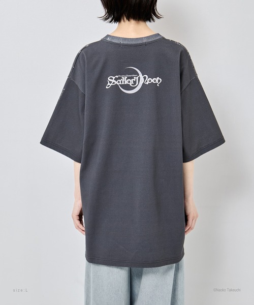 tanakadaisuke（タナカダイスケ）の「【tanakadaisuke/タナカダイスケ】Eternal Sailor Moon T-shirt　L/エターナルセーラームーンTシャツ Lサイズ（Tシャツ/カットソー・レディース・ブラック/ピンク・L）」の12枚目の写真