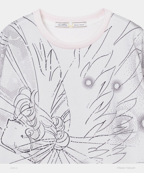 tanakadaisuke（タナカダイスケ）の「【tanakadaisuke/タナカダイスケ】Eternal Sailor Moon T-shirt　L/エターナルセーラームーンTシャツ Lサイズ（Tシャツ/カットソー・レディース・ブラック/ピンク・L）」の5枚目の写真