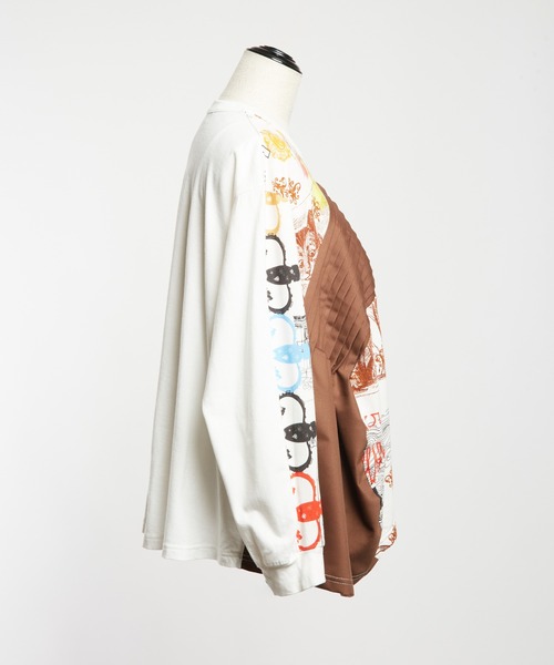 gomme（ゴム）の「ロンドンタックフレアＴ（Tシャツ/カットソー・レディース・ブラック/ホワイト・MEDIUM）」の16枚目の写真