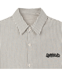 GRAYBLVD（グレイブラバット）の「リネンライクペペストライプ半袖シャツ (2COLOR)（シャツ/ブラウス）」