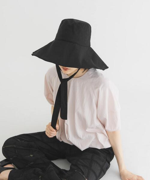KBF(ケイビーエフ)の「ワイドブリムHAT(ハット・レディース・ブラック/アイボリー・ONE)」の14枚目の写真