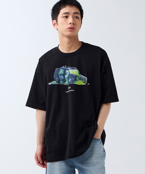 DAWNCE（ダウンス）の「［DAWNCE×TOMOTERU NISHIMURA］Too Much LoveペインティングTシャツ（Tシャツ/カットソー・メンズ・オフホワイト/ブラック・M/L）」の2枚目の写真