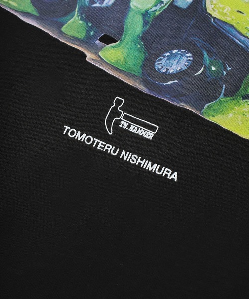 DAWNCE（ダウンス）の「［DAWNCE×TOMOTERU NISHIMURA］Too Much LoveペインティングTシャツ（Tシャツ/カットソー・メンズ・オフホワイト/ブラック・M/L）」の3枚目の写真