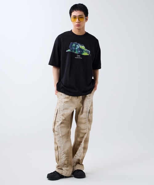 DAWNCE（ダウンス）の「［DAWNCE×TOMOTERU NISHIMURA］Too Much LoveペインティングTシャツ（Tシャツ/カットソー・メンズ・オフホワイト/ブラック・M/L）」の18枚目の写真