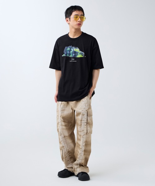 DAWNCE（ダウンス）の「［DAWNCE×TOMOTERU NISHIMURA］Too Much LoveペインティングTシャツ（Tシャツ/カットソー・メンズ・オフホワイト/ブラック・M/L）」の15枚目の写真
