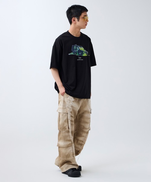 DAWNCE（ダウンス）の「［DAWNCE×TOMOTERU NISHIMURA］Too Much LoveペインティングTシャツ（Tシャツ/カットソー・メンズ・オフホワイト/ブラック・M/L）」の13枚目の写真