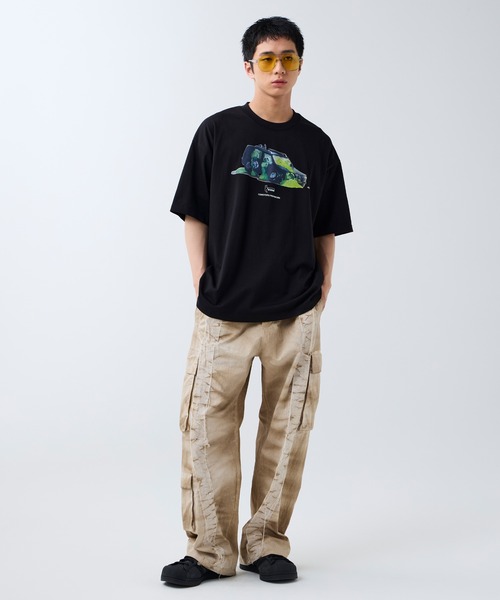 DAWNCE（ダウンス）の「［DAWNCE×TOMOTERU NISHIMURA］Too Much LoveペインティングTシャツ（Tシャツ/カットソー・メンズ・オフホワイト/ブラック・M/L）」の16枚目の写真