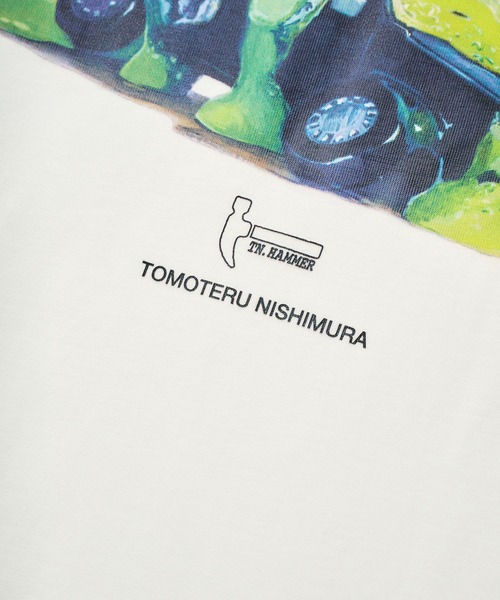 DAWNCE（ダウンス）の「［DAWNCE×TOMOTERU NISHIMURA］Too Much LoveペインティングTシャツ（Tシャツ/カットソー・メンズ・オフホワイト/ブラック・M/L）」の8枚目の写真