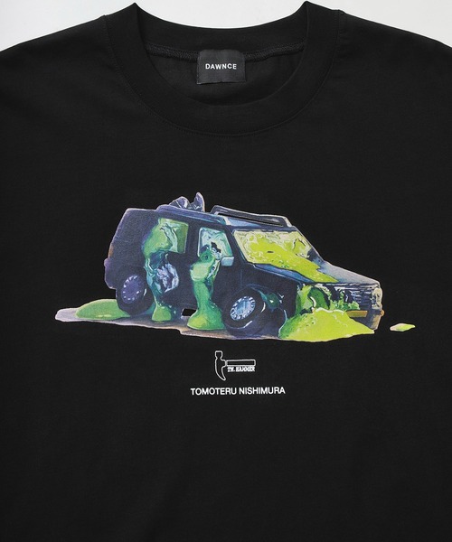 DAWNCE（ダウンス）の「［DAWNCE×TOMOTERU NISHIMURA］Too Much LoveペインティングTシャツ（Tシャツ/カットソー・メンズ・オフホワイト/ブラック・M/L）」の4枚目の写真